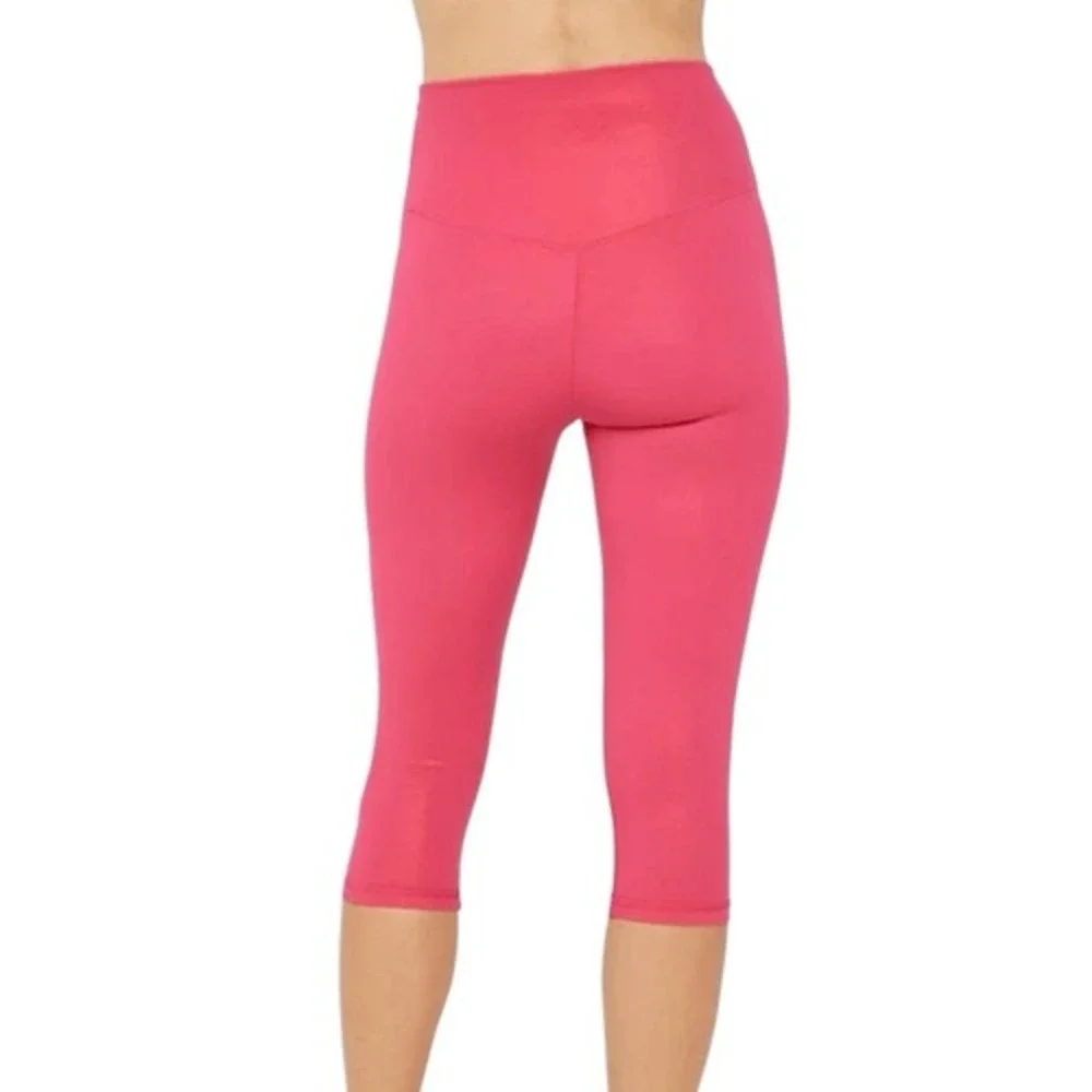 OFFLINE By Aerie Real Me Liquid‎ Shine High Waist Crop Legging Pink Size Medium